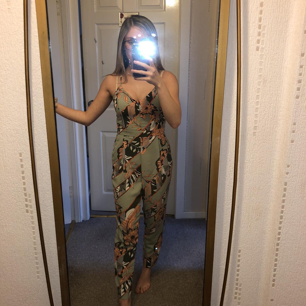 River island camo sales jumpsuit