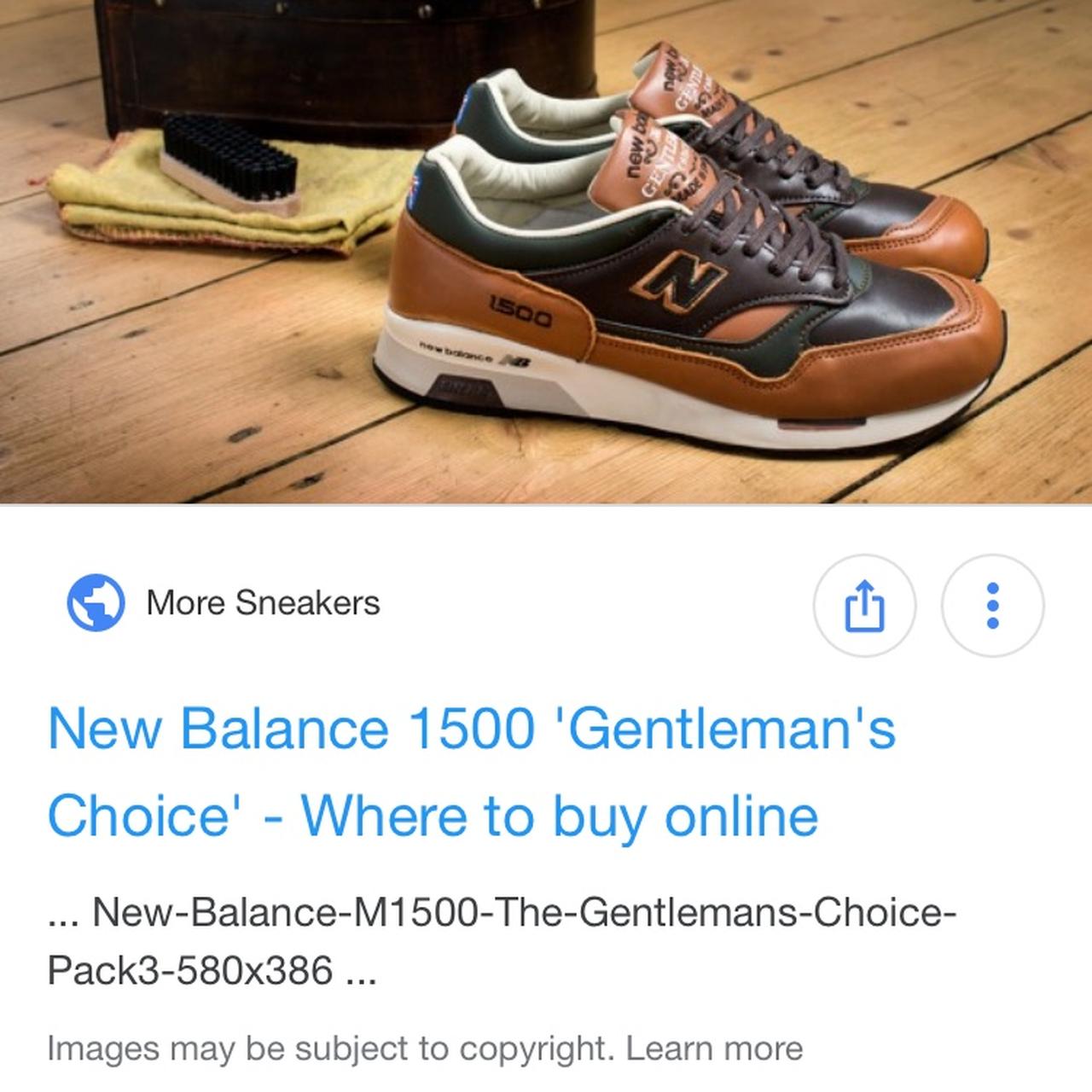 WANTED GENTLEMENS CHOICE NEW BALANCE 1500,