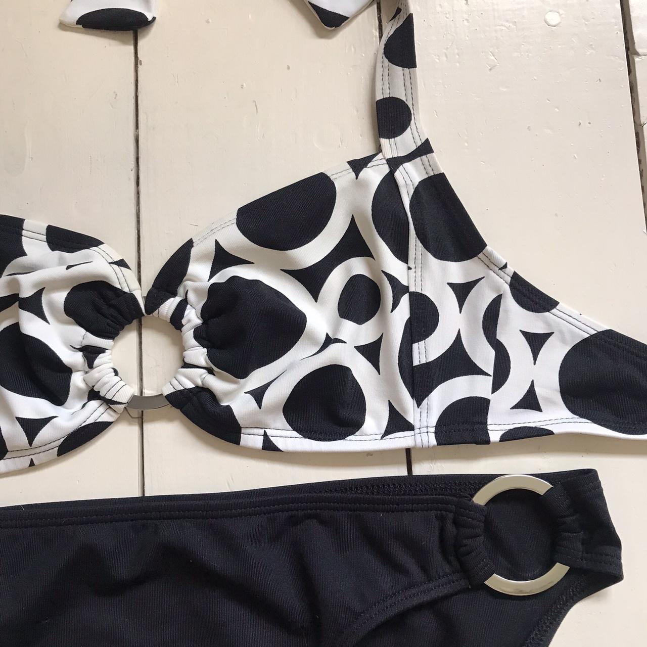 Marks & Spencer Women's Black and White Bikinisandtankinisets Depop