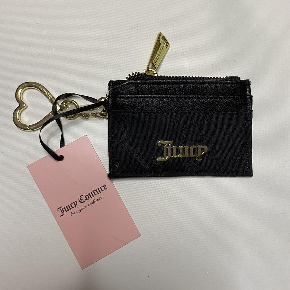 Juicy Couture heart keychain clip wallet - Depop