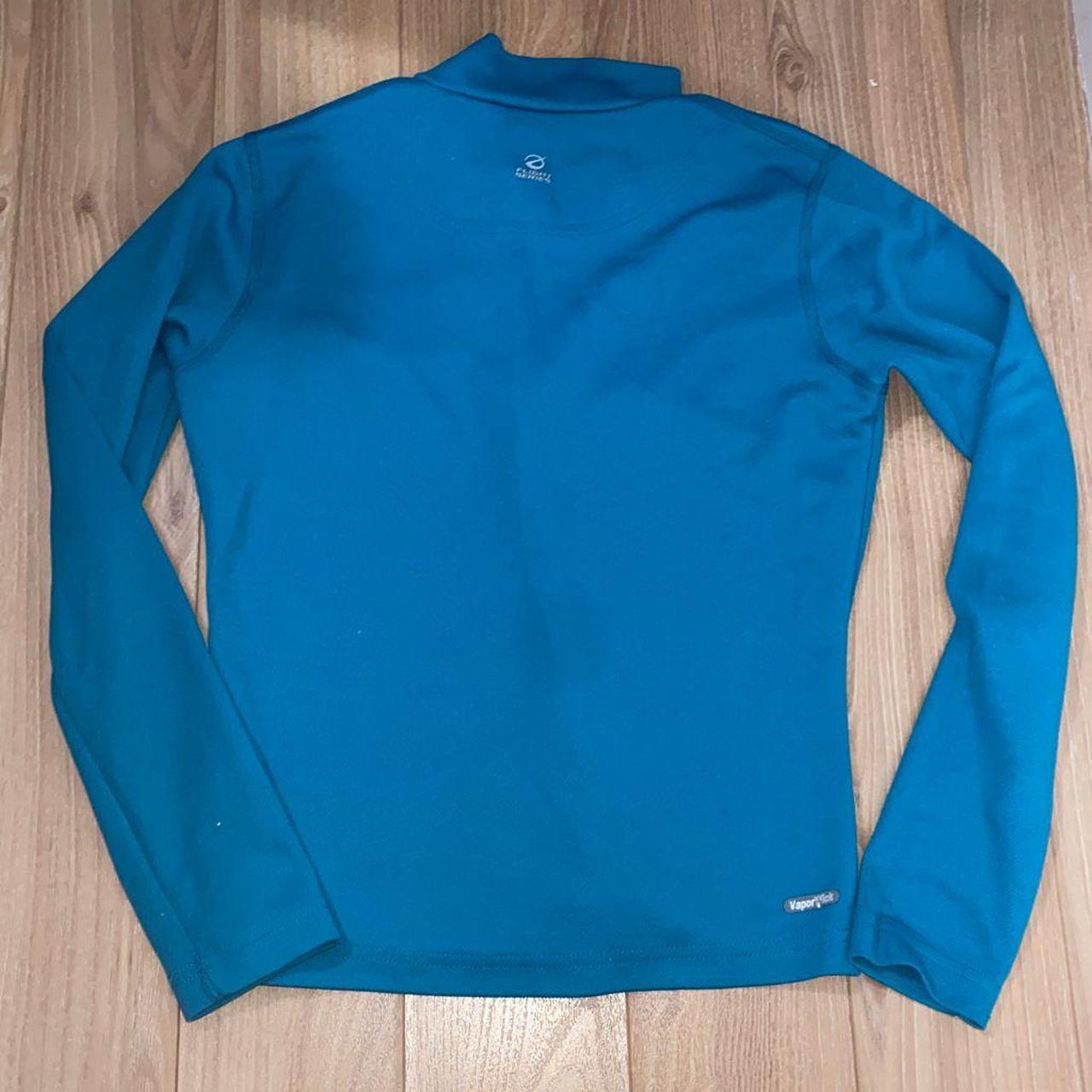 the north face blue quarter zip up flight series... - Depop