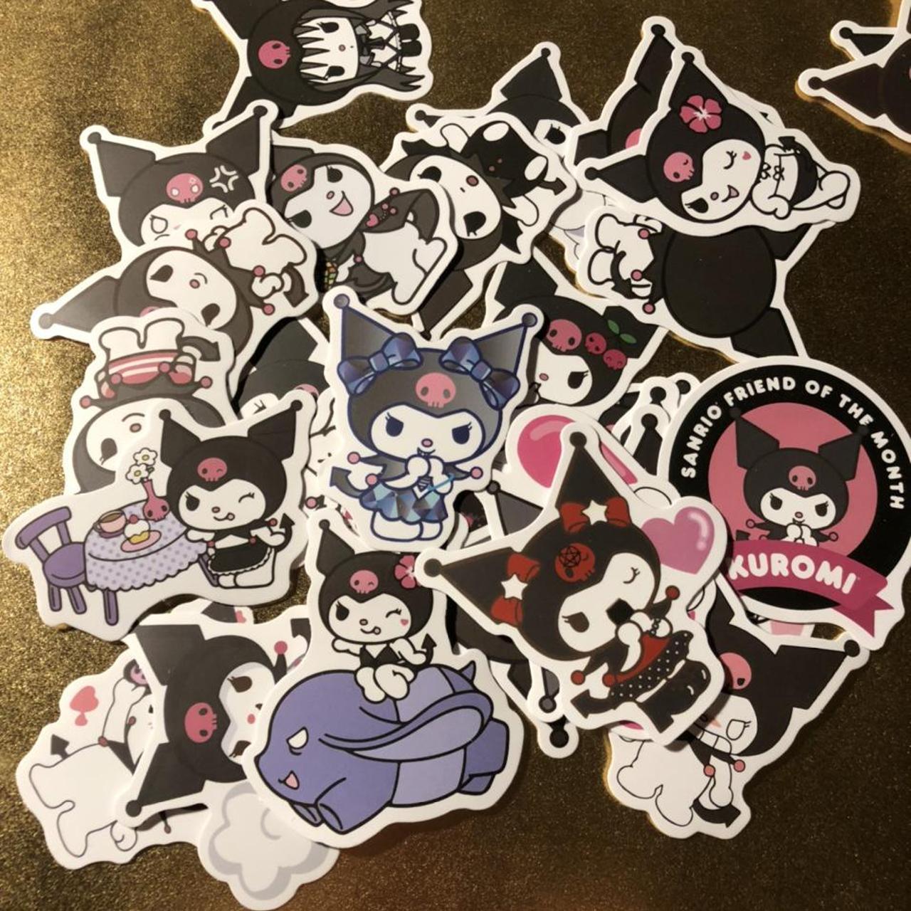 RANDOMIZED 3 pieces KUROMI SANRIO STICKERS WHEN YOU... - Depop