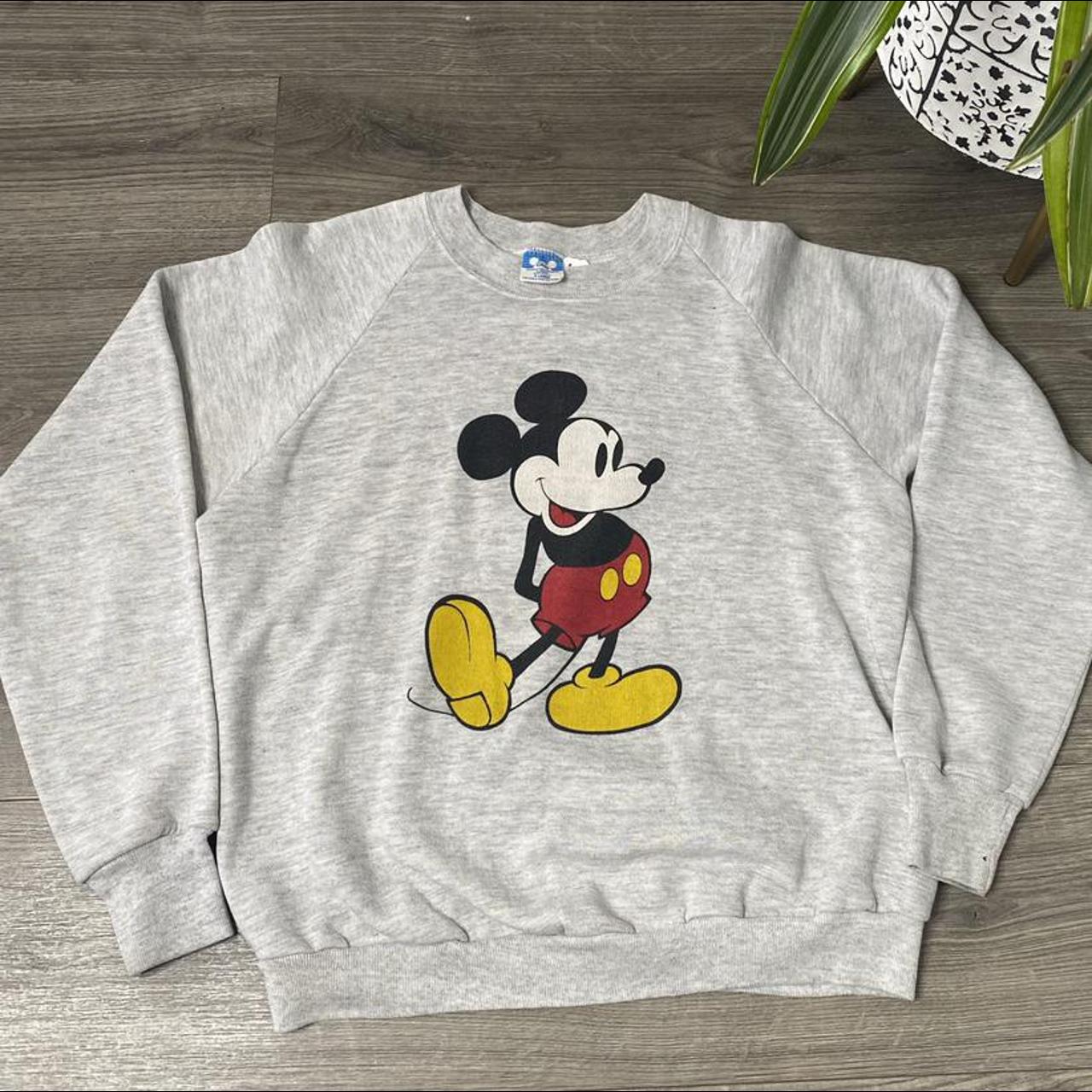 80s vintage Disney Mickey sweatshirt. Tagged at XL... - Depop