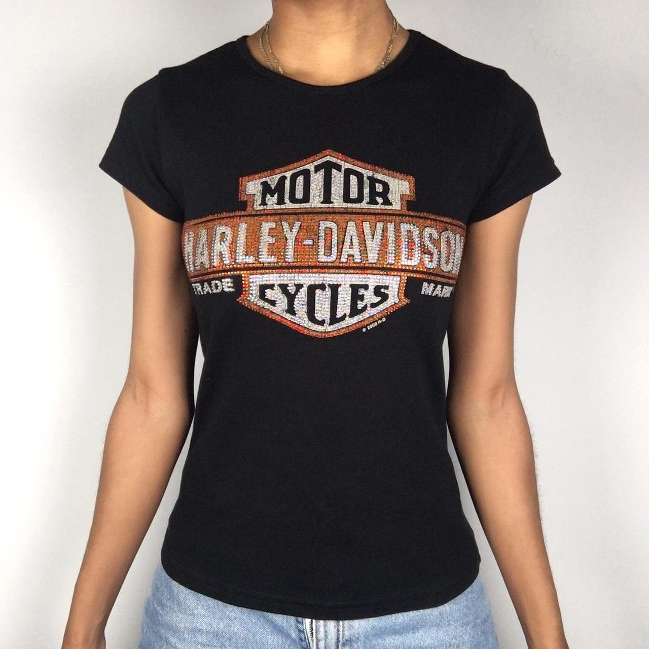 rhinestone harley davidson shirt