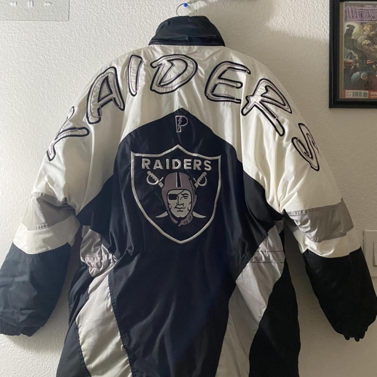 Vintage Oakland Raiders 90s Jacket - Depop