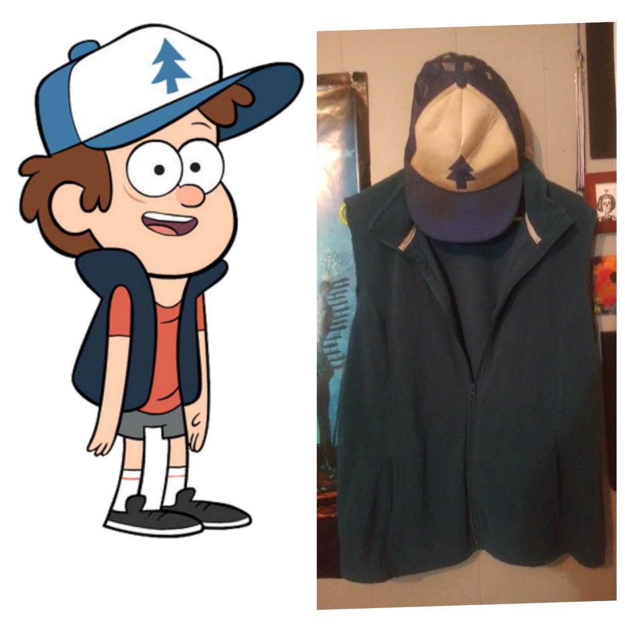 Dipper Pines Cosplay 🌲 Includes Vest Wig And Hat Depop 4001