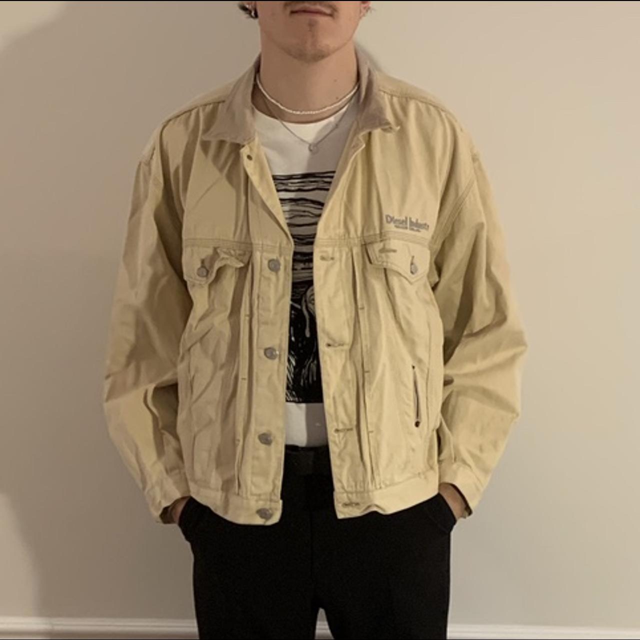【as\"on】TAN DENIM JACKET Vintage THAT 70's SHOW Denim Jean Trucker Jacket Adult XL