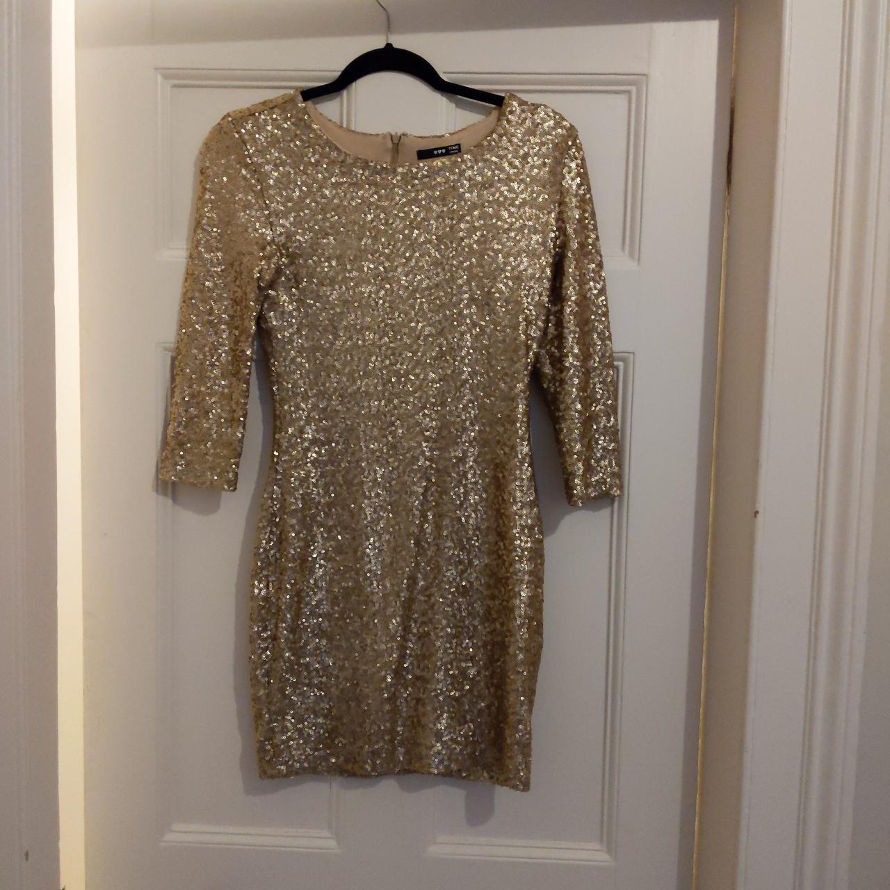 TFNC nfc gold sequin dress. Perfect for Christmas or... - Depop