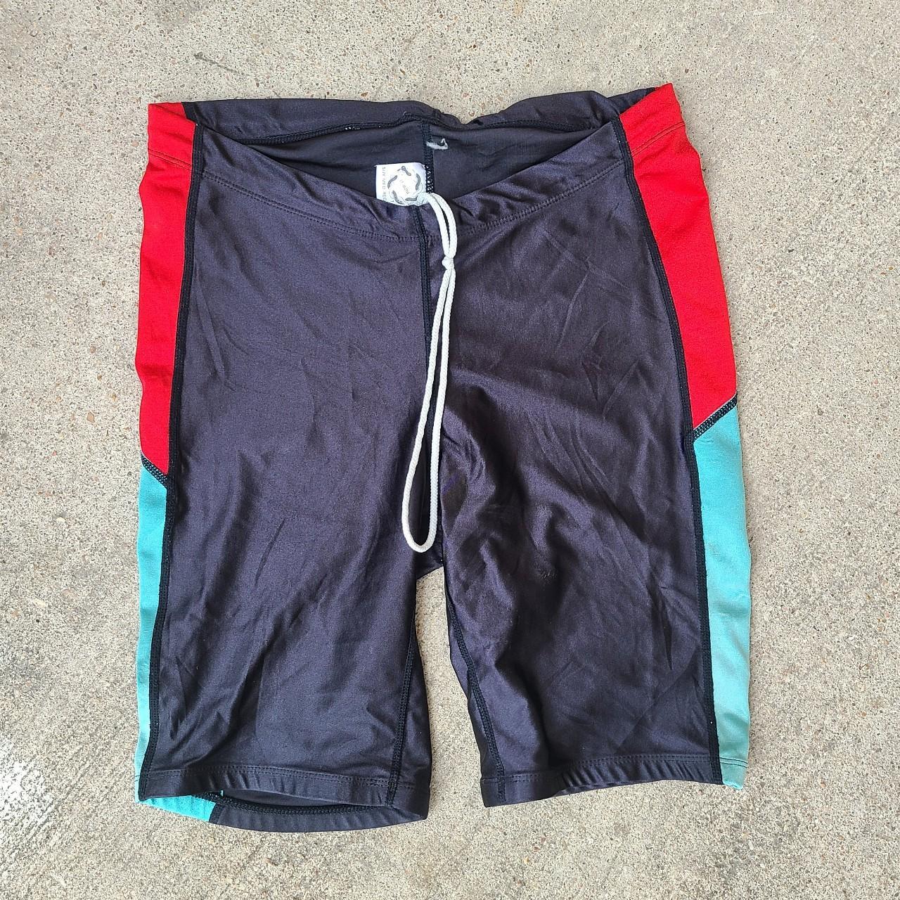 Vintage 80s spandex workout shorts sz M - Depop