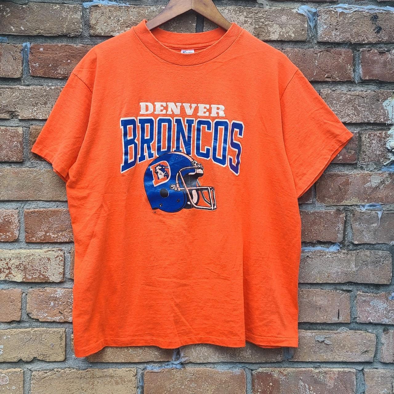 Vintage 80s Champion Denver Broncos tee sz XL - Depop