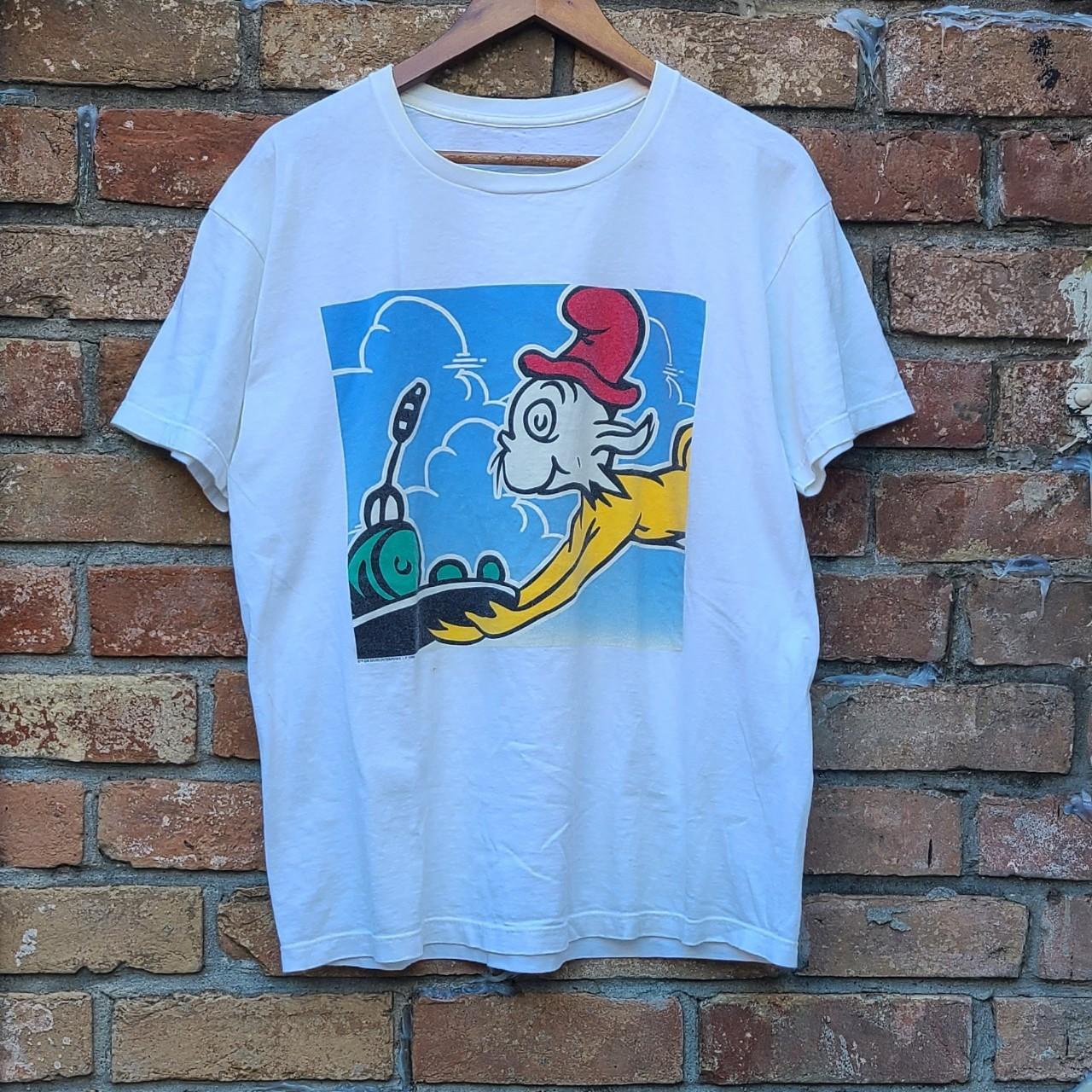 Vintage Green Eggs and Ham tee sz L dated 1995... - Depop