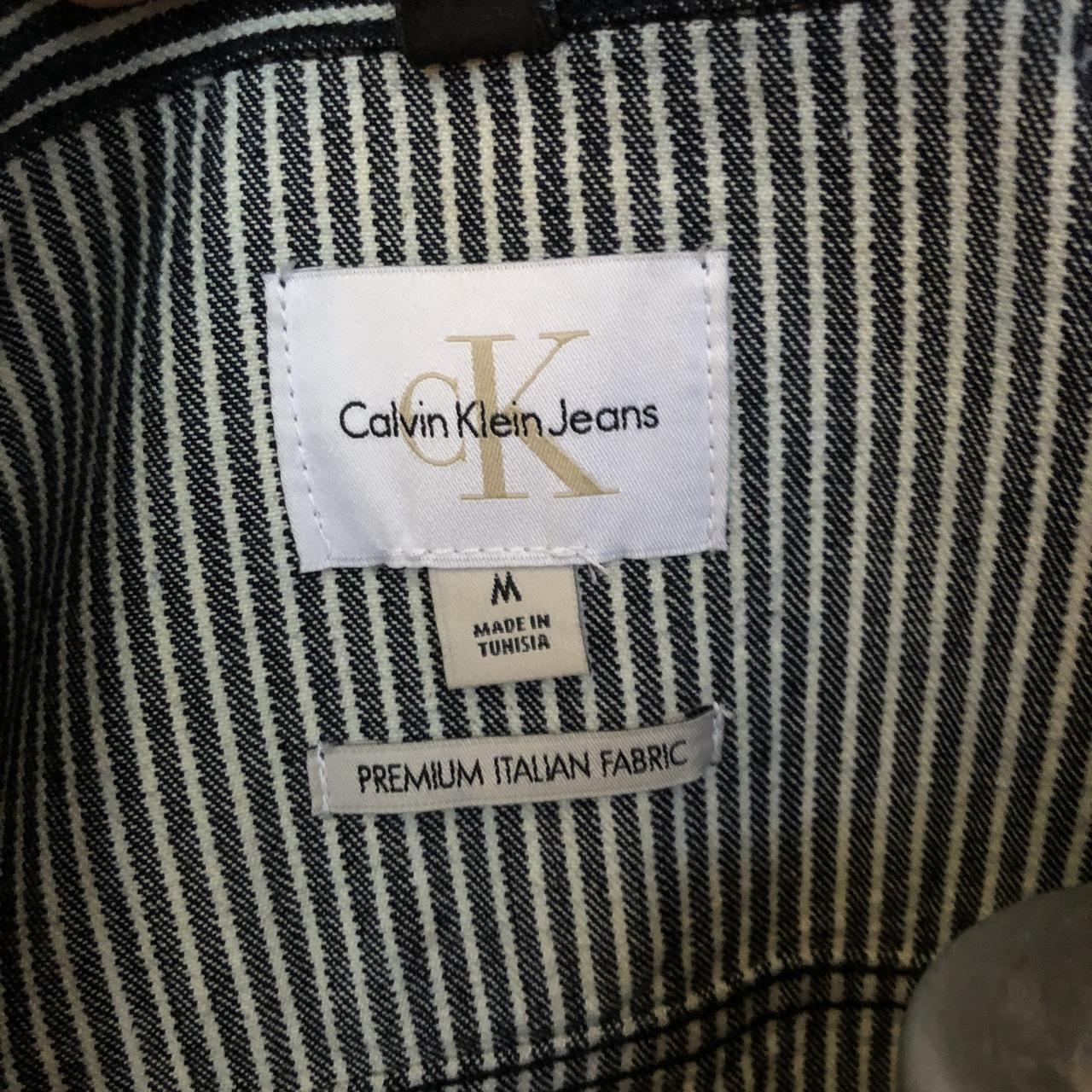 Calvin klein archive shop stripe denim trucker jacket