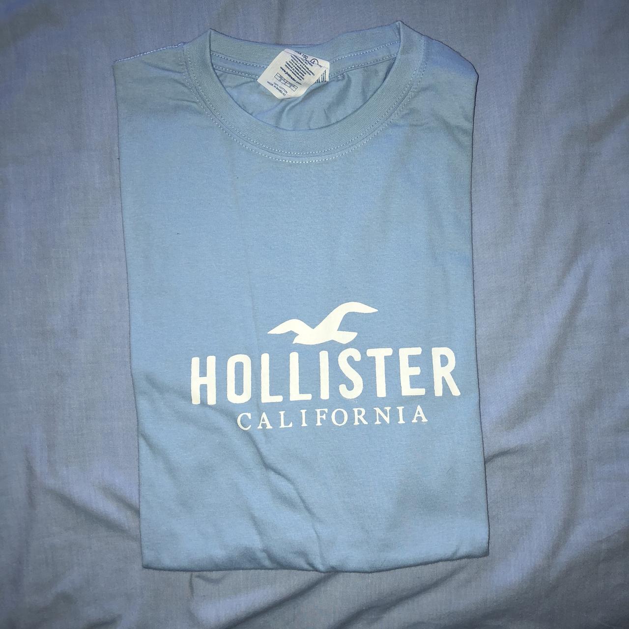 Fake Hollister shirts, size large, light blue and