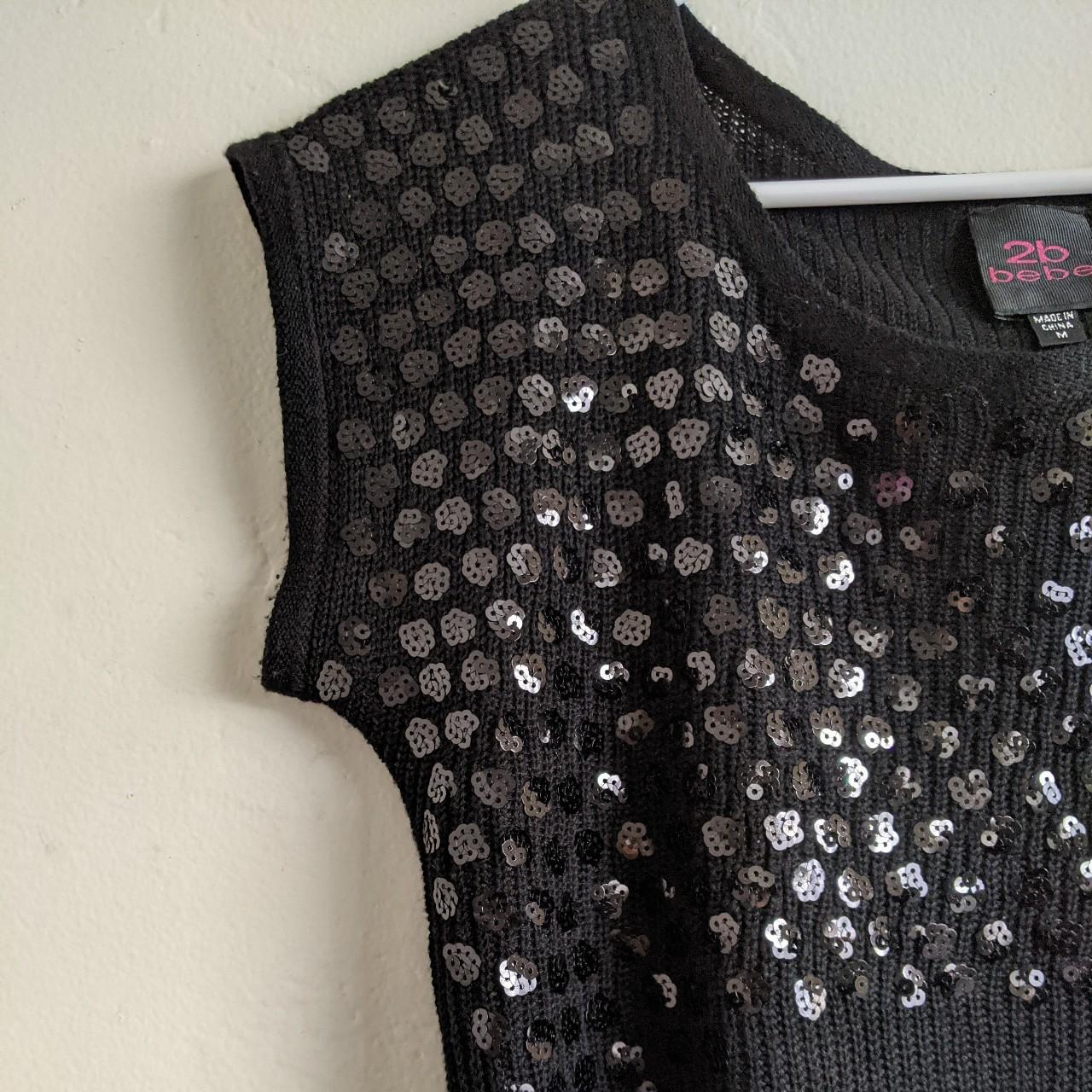 Product Image 3 - black sequin top 

size m
yarn