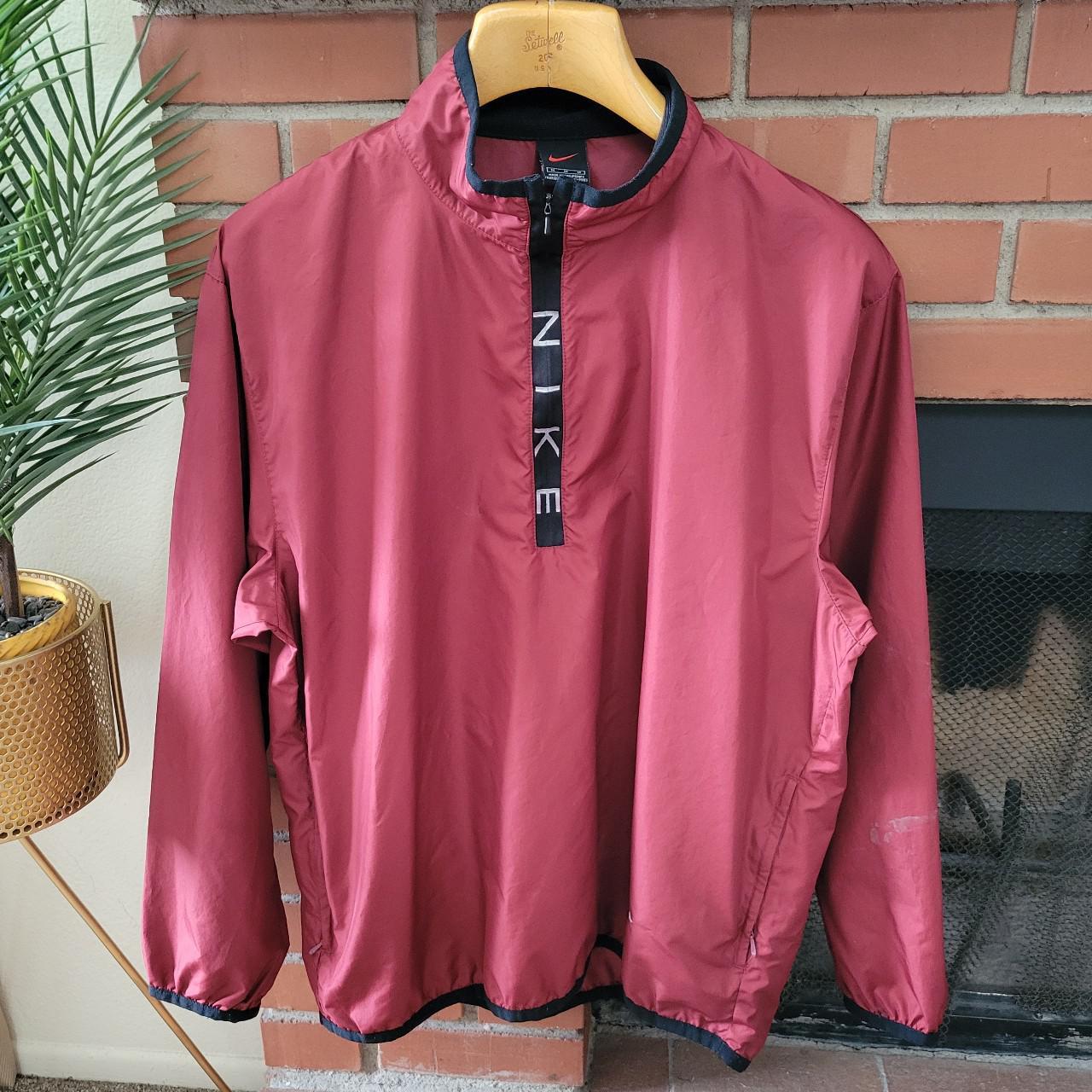 Vintage ¼ zip nike team windbreaker Tagged Medium... - Depop