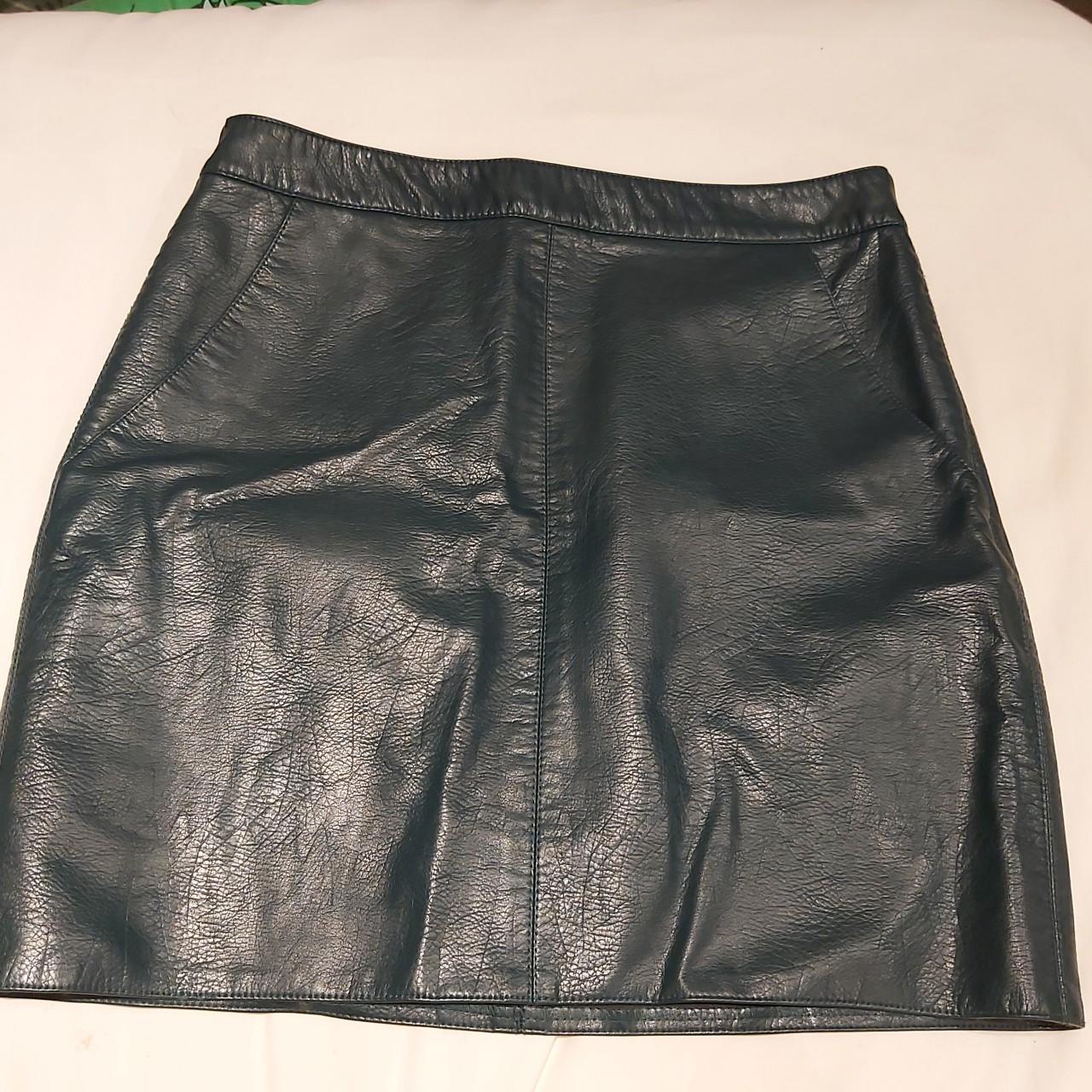 Black faux leather skirt dorothy clearance perkins