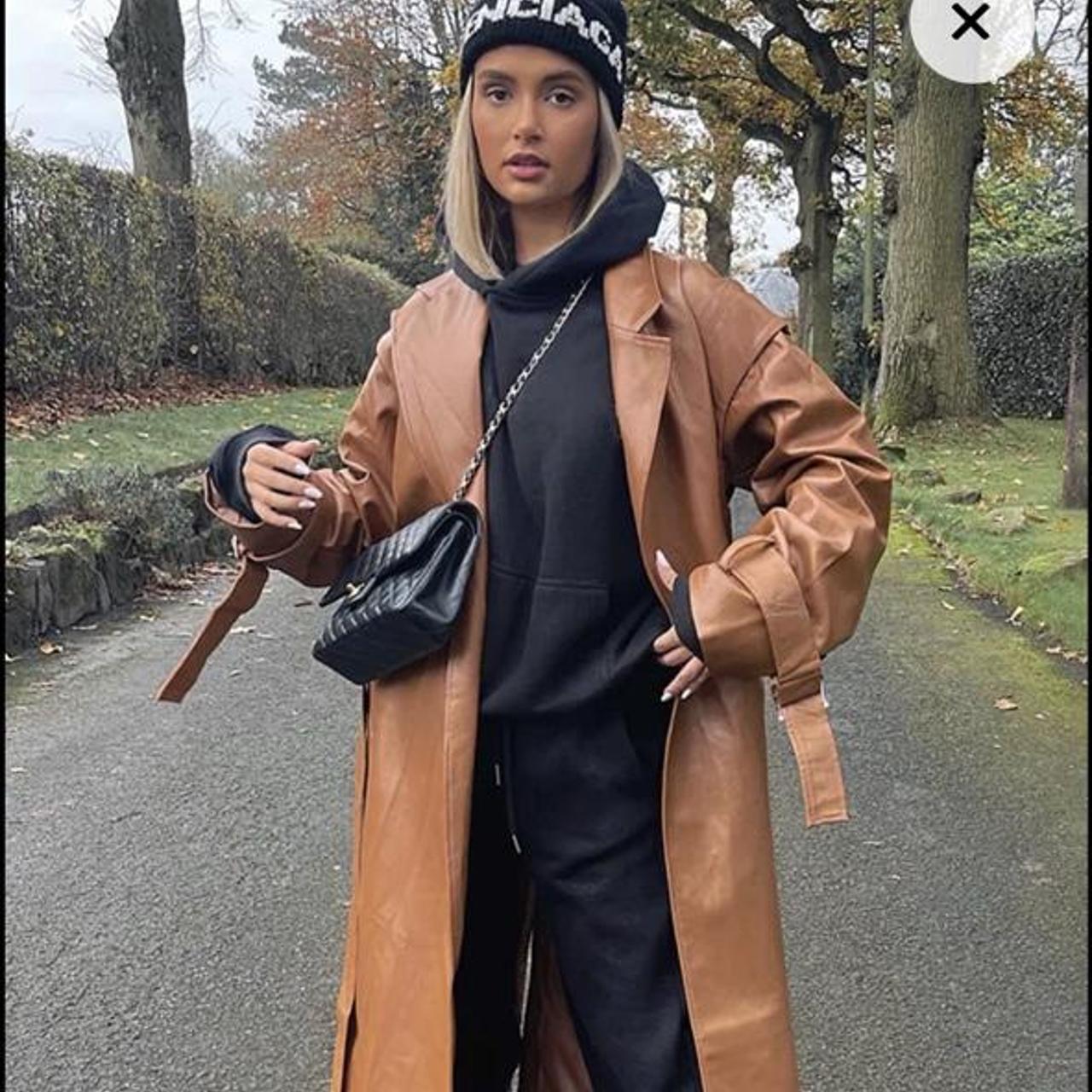 PLT Molly Mae CAMEL FAUX LEATHER SHOULDER