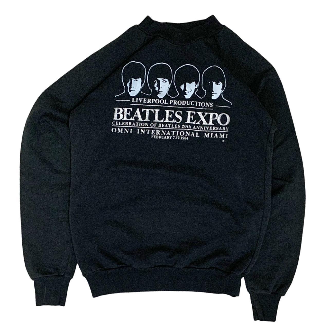 Vintage 80s The Beatles Concert Expo Tour Sweatshirt... - Depop