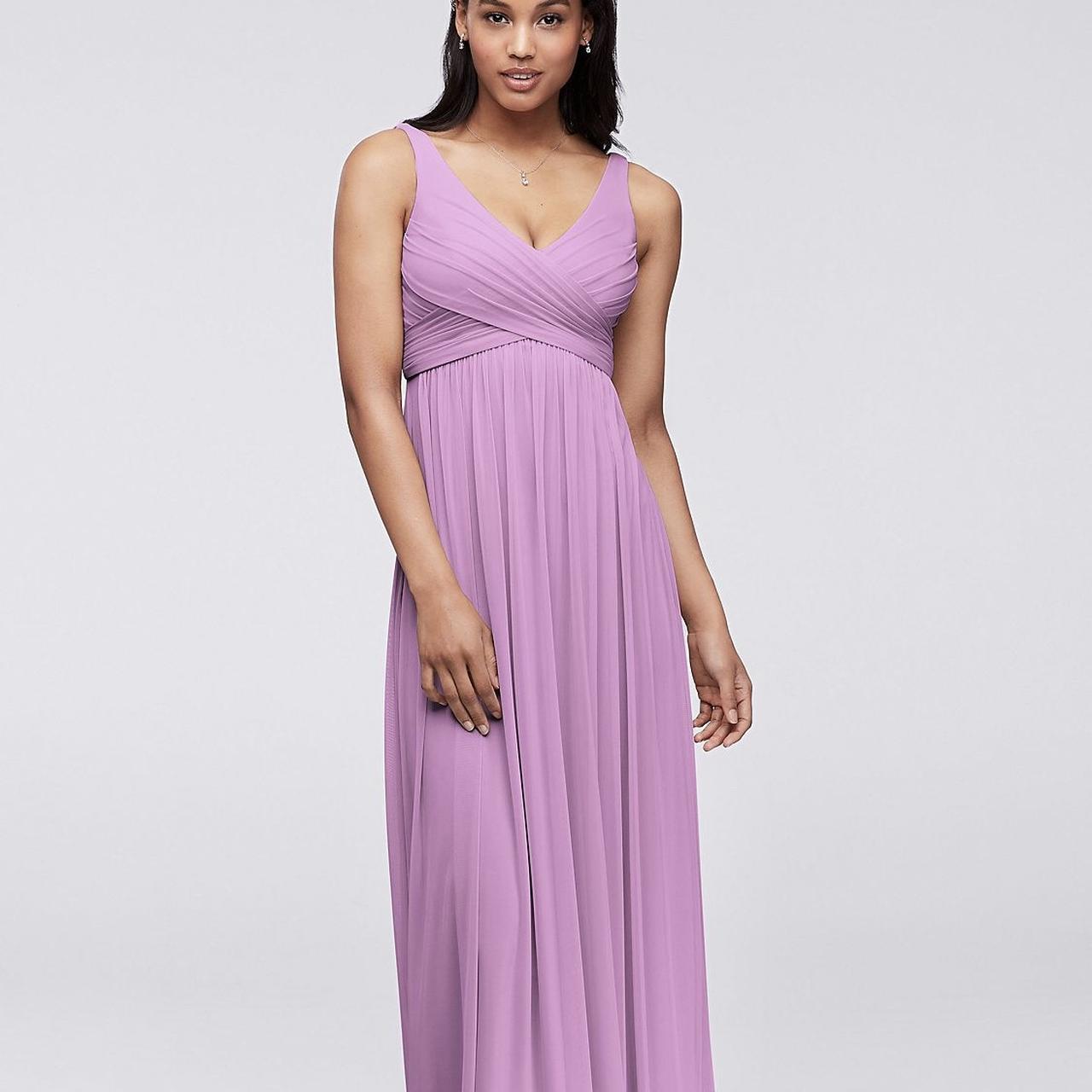 David's bridal outlet lilac bridesmaid dress