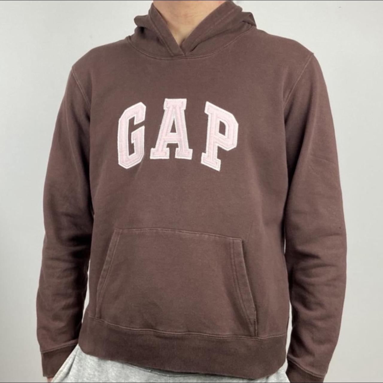 gap brown hoodie depop