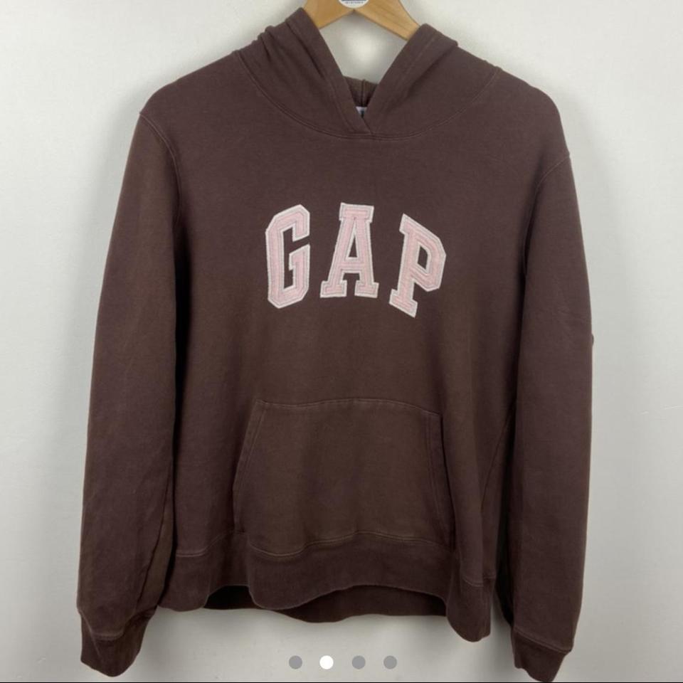 brown gap hoodie depop