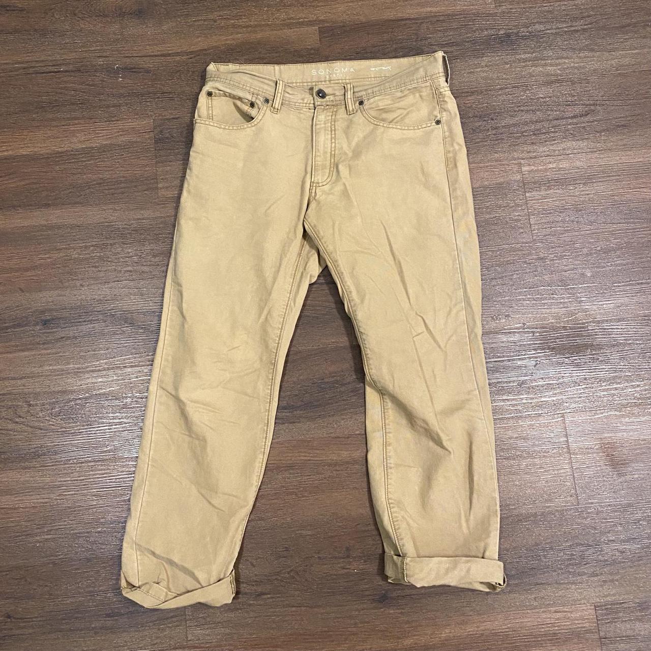 SONOMA men’s khakis chinos size 32 x 30 Pants. Used,... - Depop