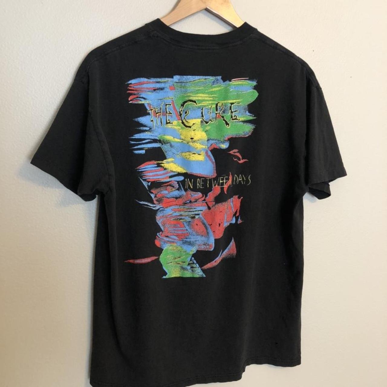 Vintage The Cure 80s in between days tee shirt... - Depop