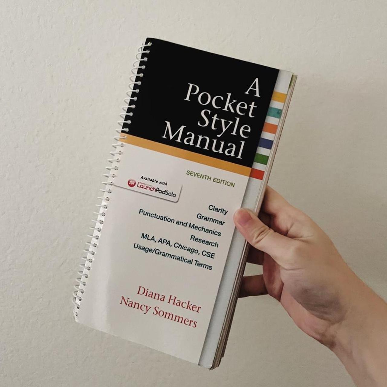 a pocket style manual by diana hacker and nancy... - Depop