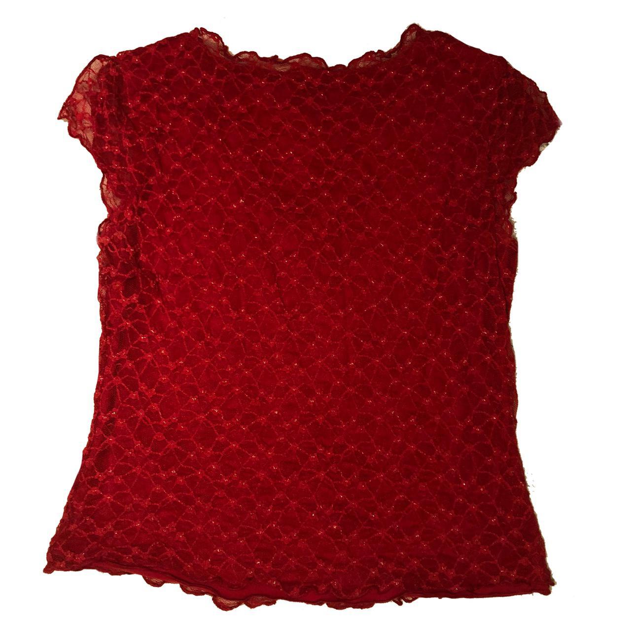 SELLING stunning vintage red babydoll style top!!... - Depop
