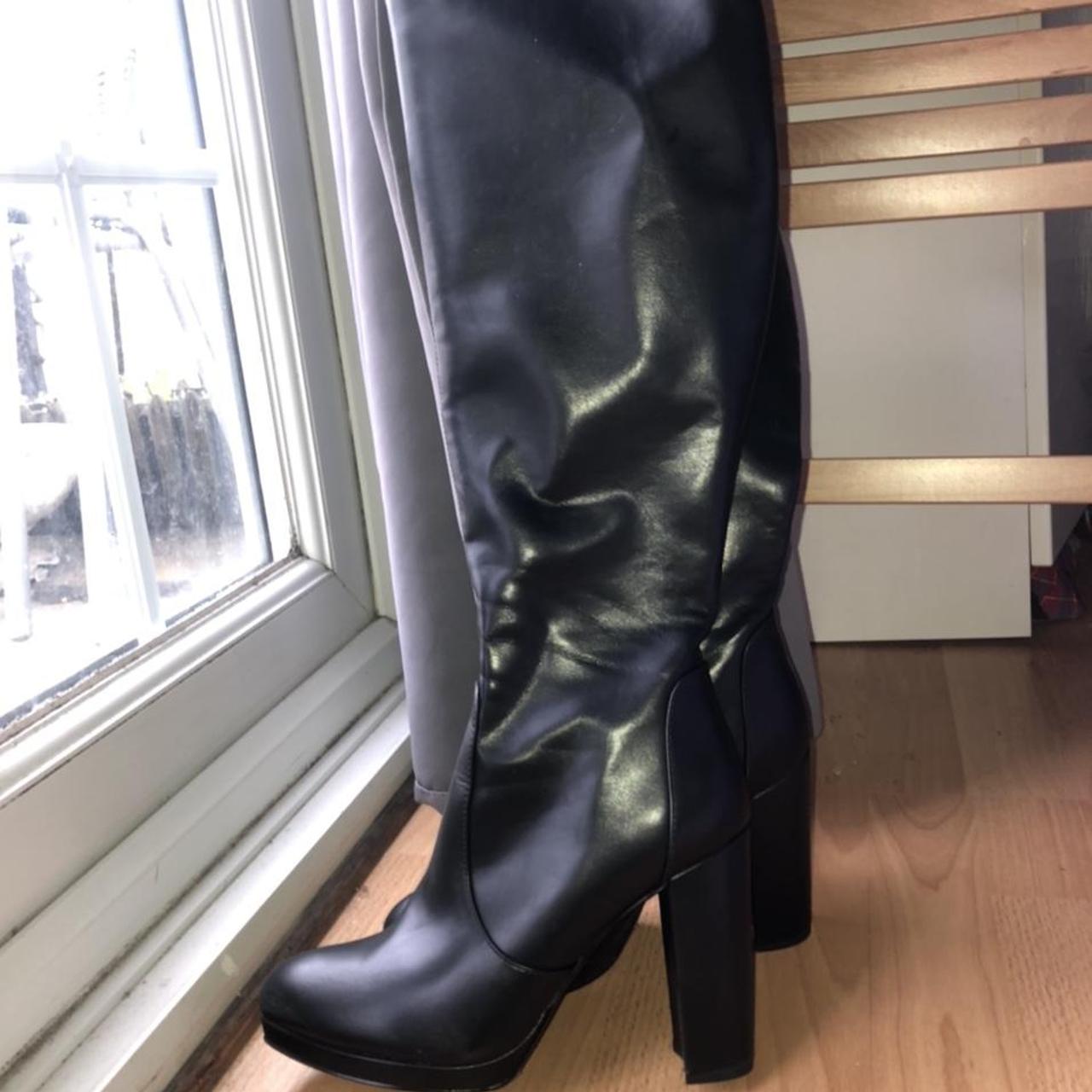 Buffalo London Women's Black Boots | Depop