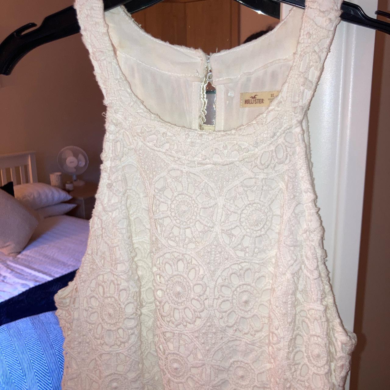 Hollister white dress Sun dress holiday dress Size... - Depop