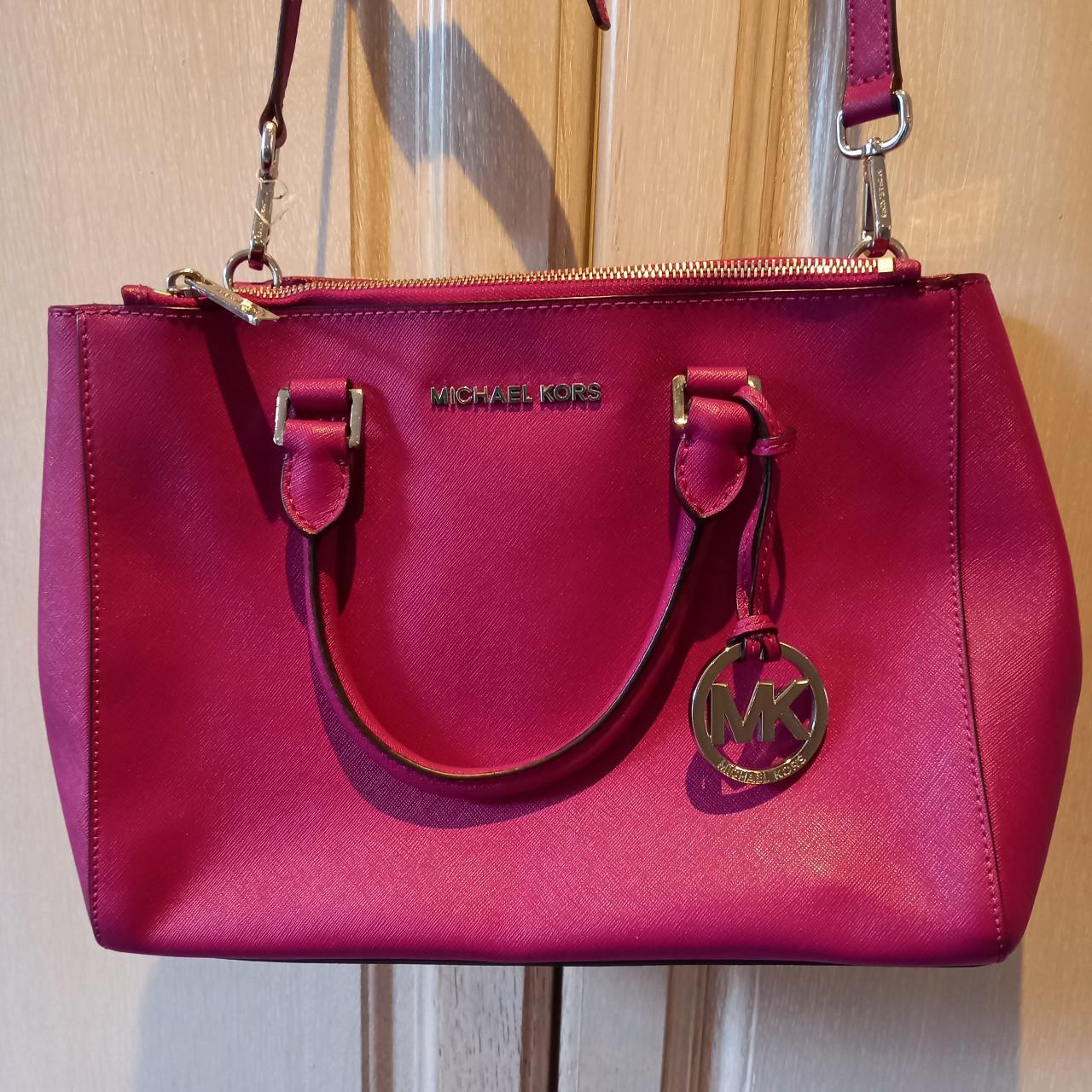 Michael kors sale hot pink handbag