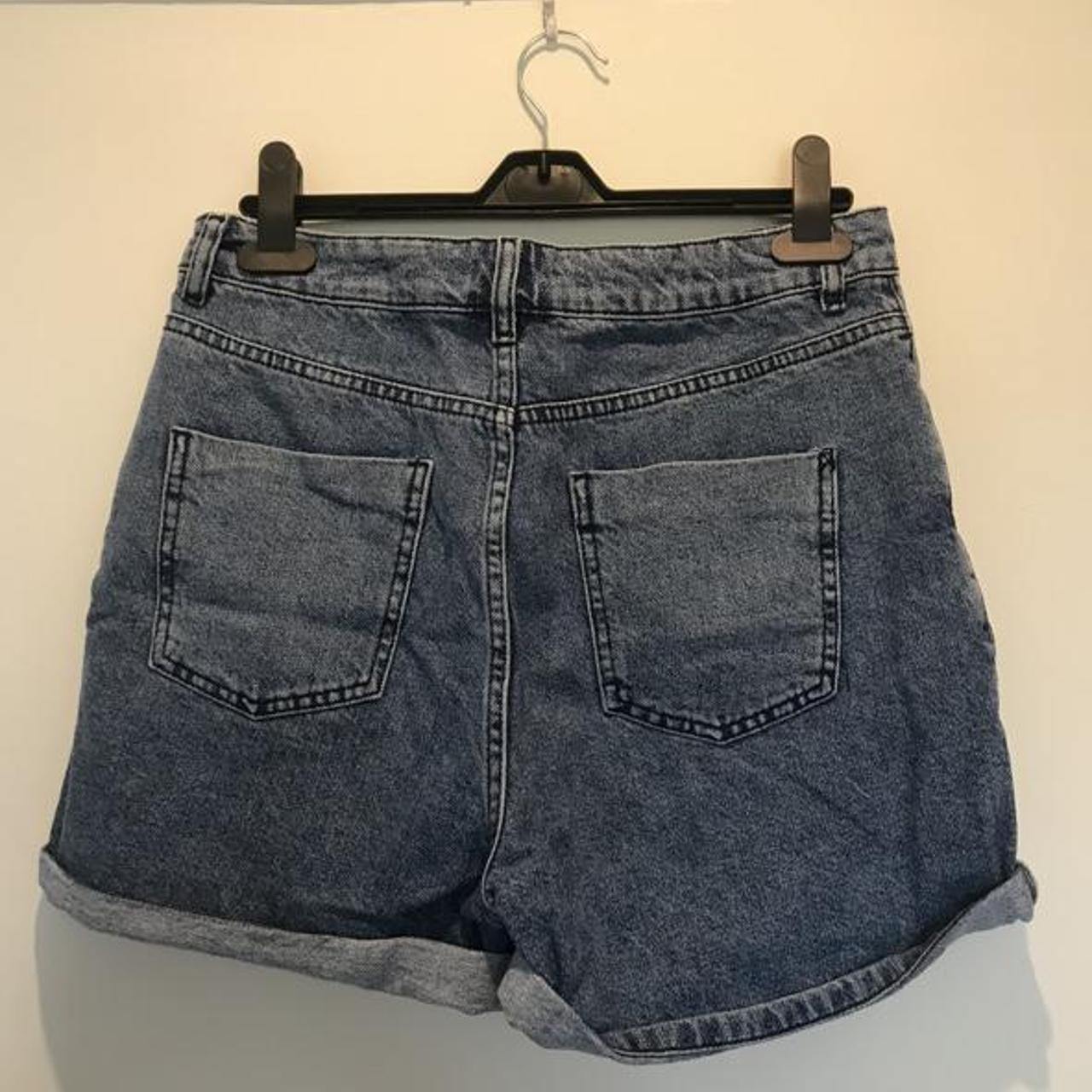 ASOS blue denim short. Size 12. Only worn once so... - Depop