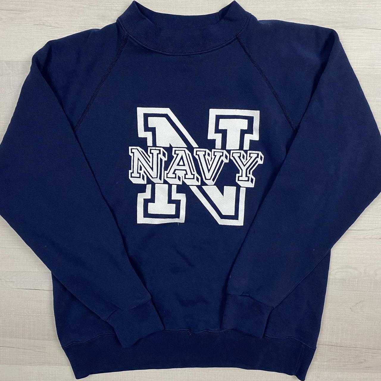 Vintage Men's Sweatshirt - Navy - L