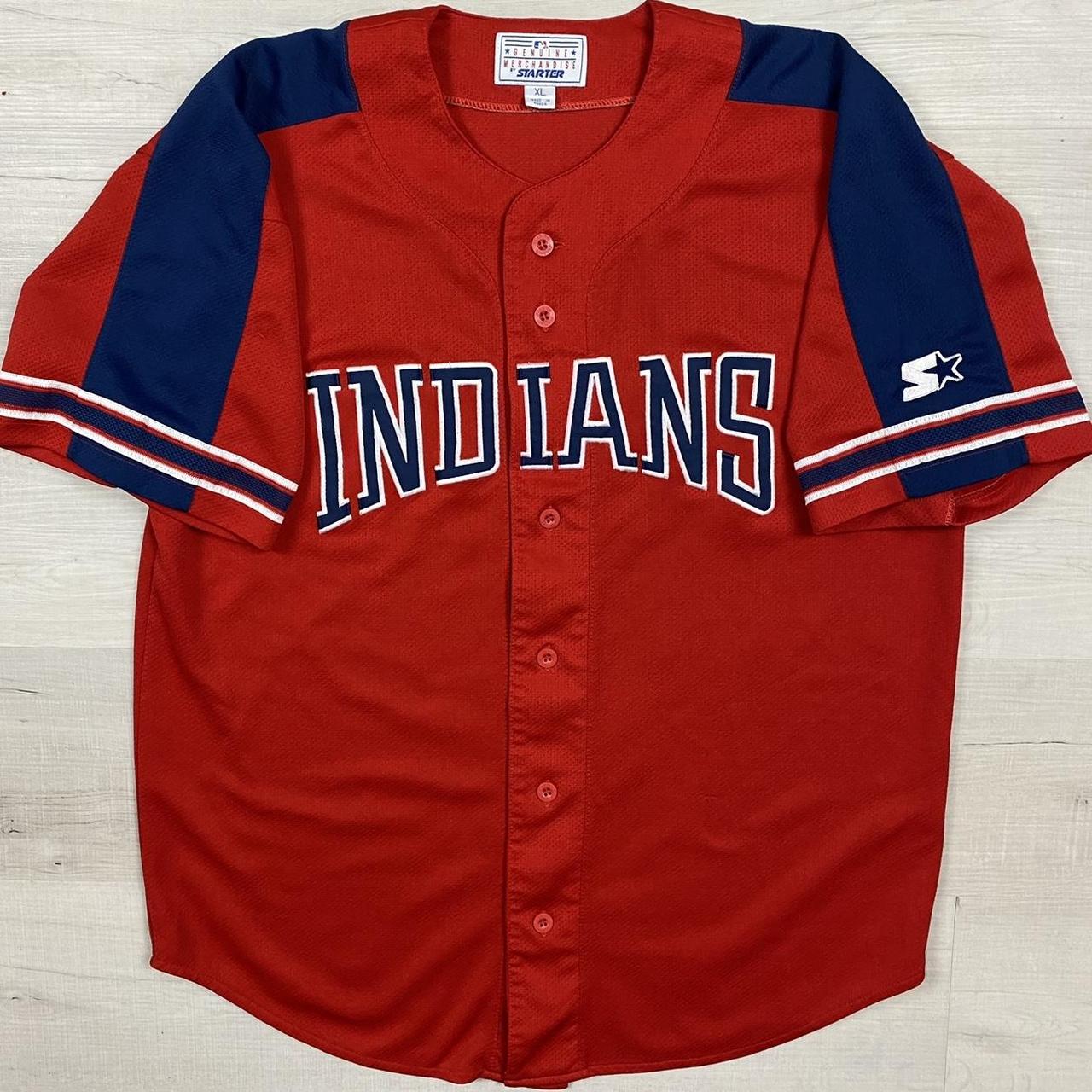 Cleveland Indians Jersey Vintage 90s Baseball - Depop