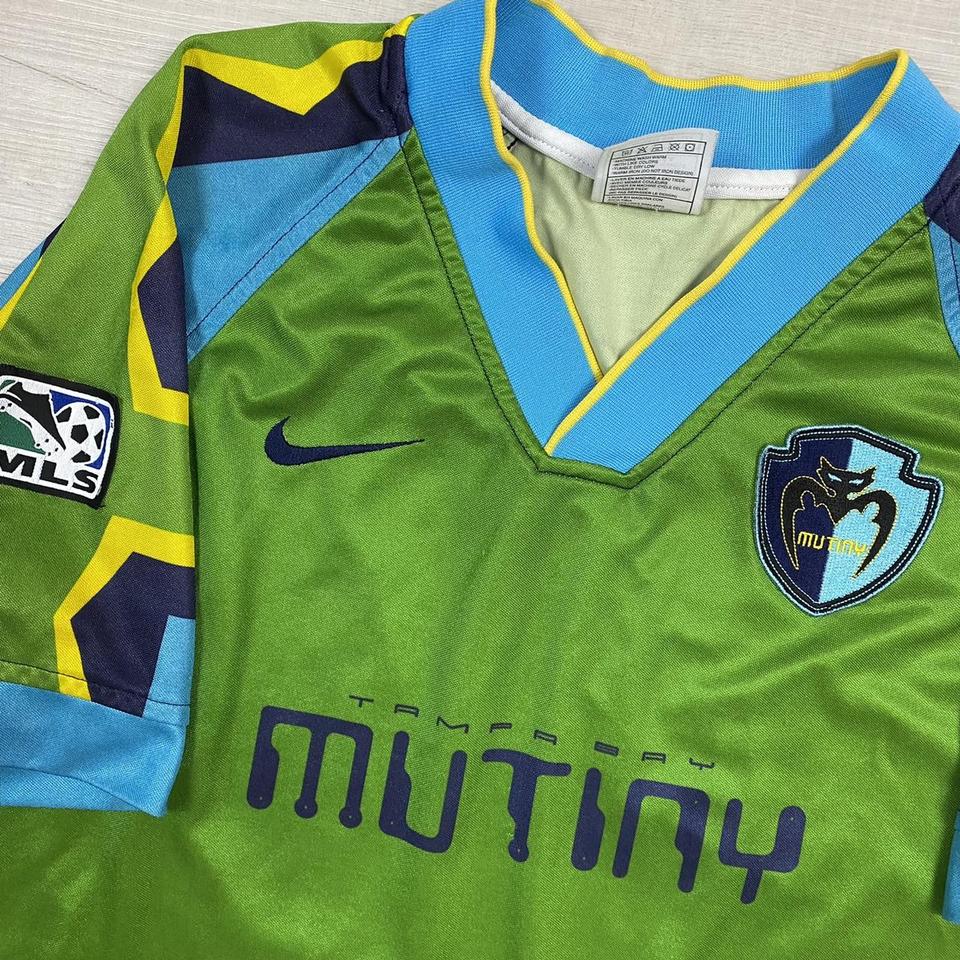 Vintage 90s Nike Tampa bay mutiny MLS soccer jersey - Depop