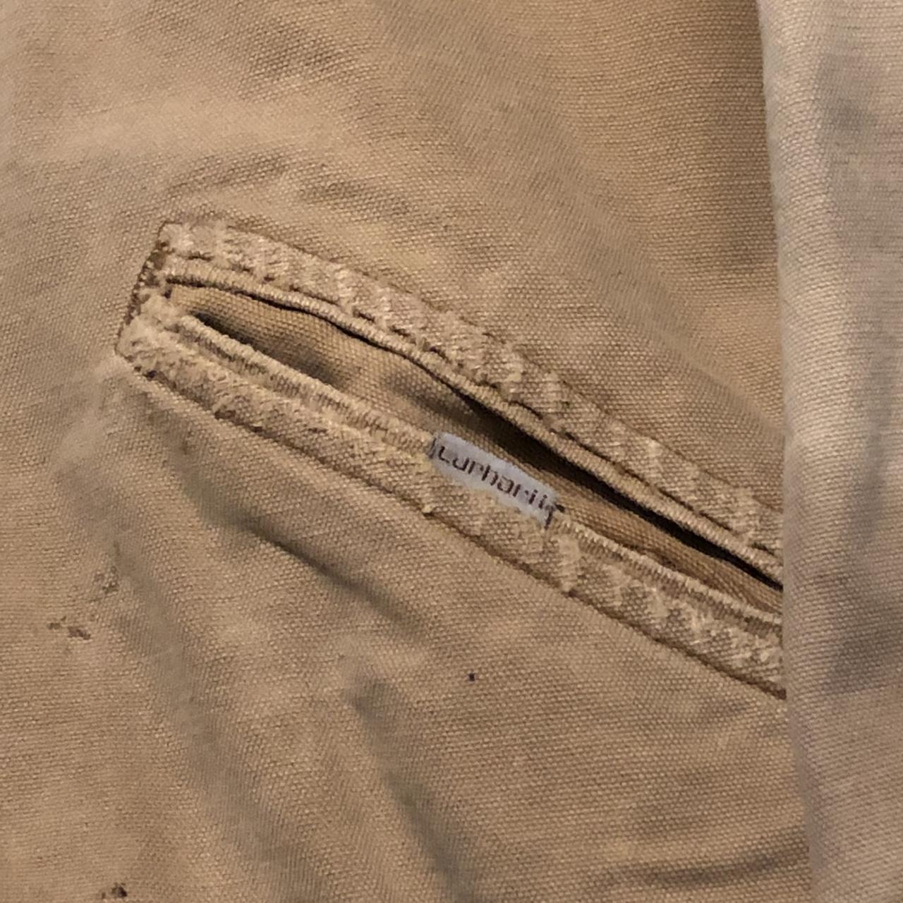 Vintage 80s carhartt blanket lined flannel barn... Depop