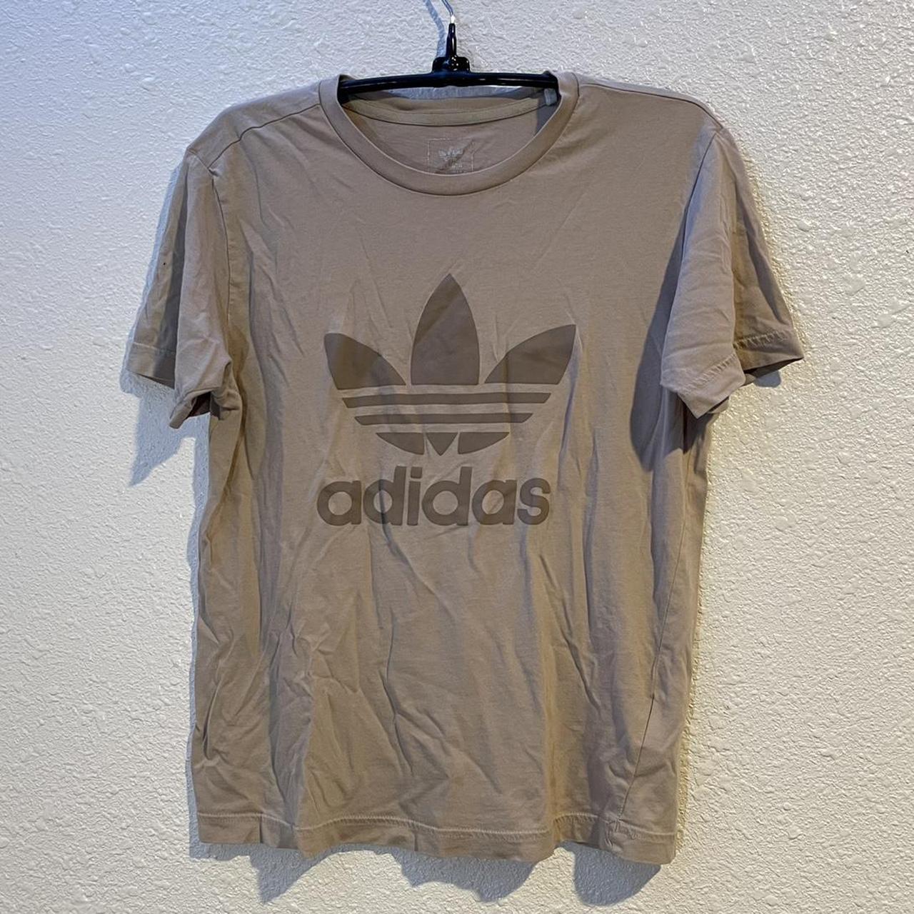 tan adidas shirt womens