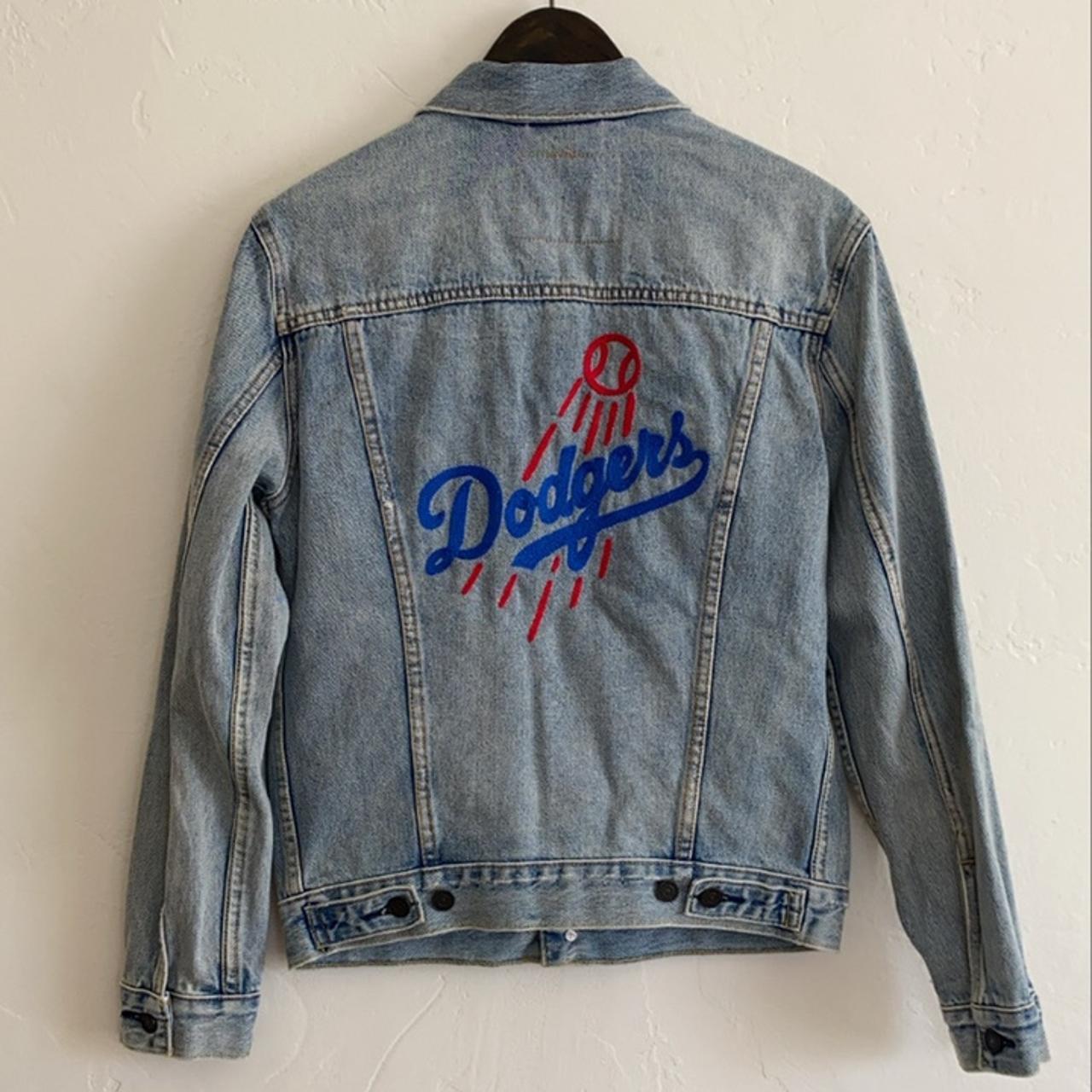Custom Levi’s Dodgers jacket , Men’s size small, Chain