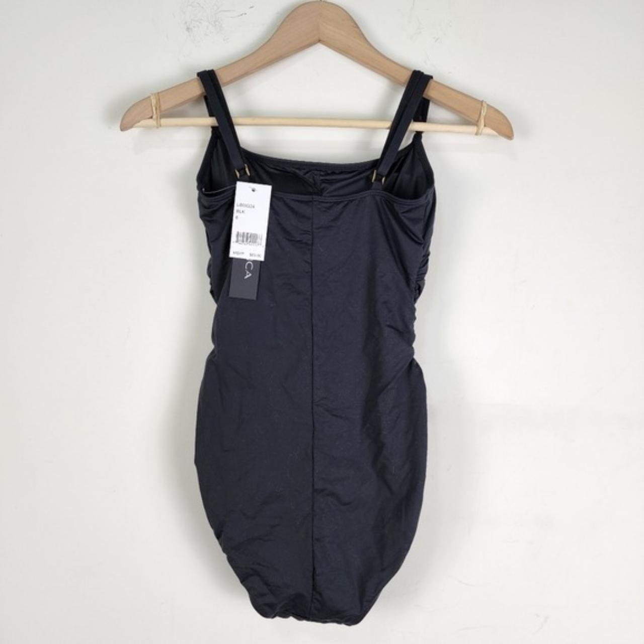 La blanca one piece swimsuit Sz 6 black swimwear... Depop
