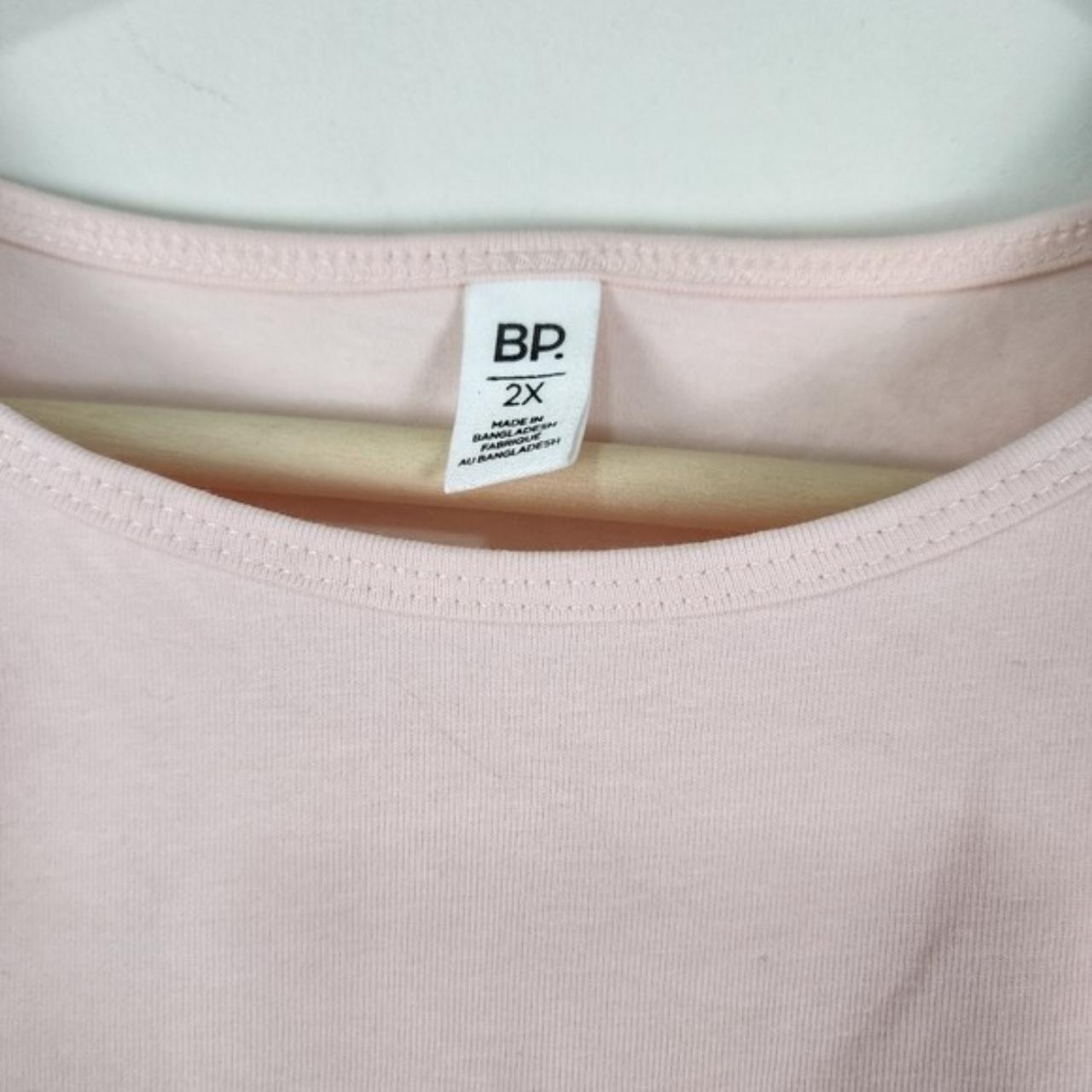 BP womens cropped top plus Sz 2X short sleeve pink... - Depop