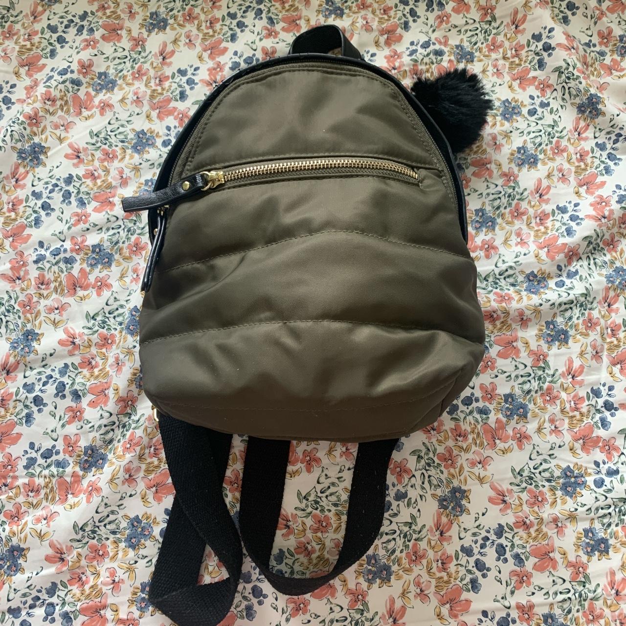 Mini backpack by Steve Madden. Nylon cover. Olive Depop