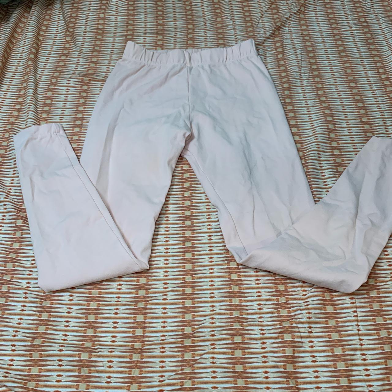 Solid Color Cotton Leggings in Beige – Harem Pants