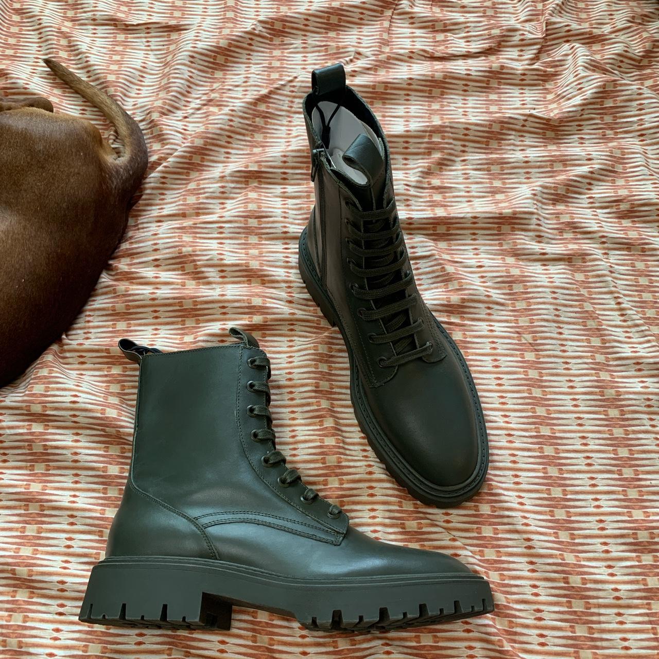 Zara store combat boots