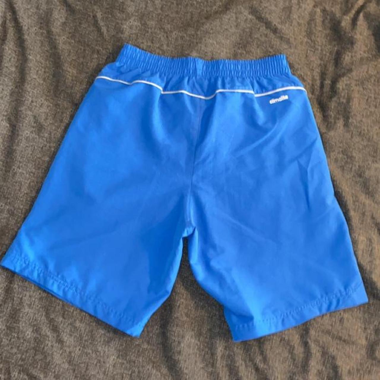 Adidas blue swim shorts size small, perfect for... - Depop