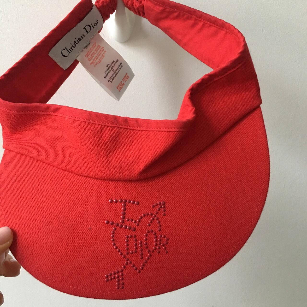 Sale! Vintage Dior visor cap with I ️ Dior text.... Depop