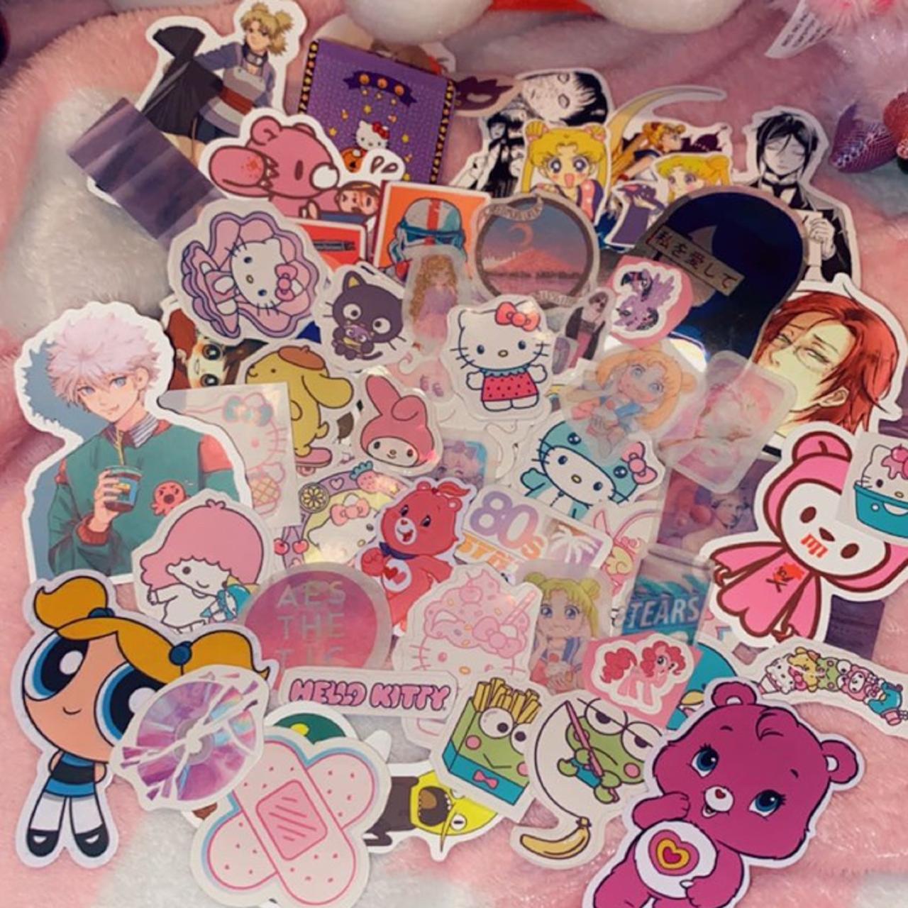 Kawaii Pink Stickers, Multiple Pack Sticker