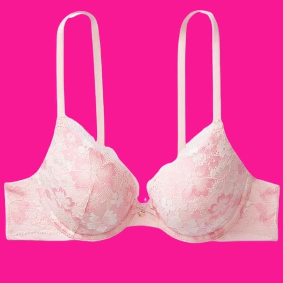 victoria secret pink floral bra