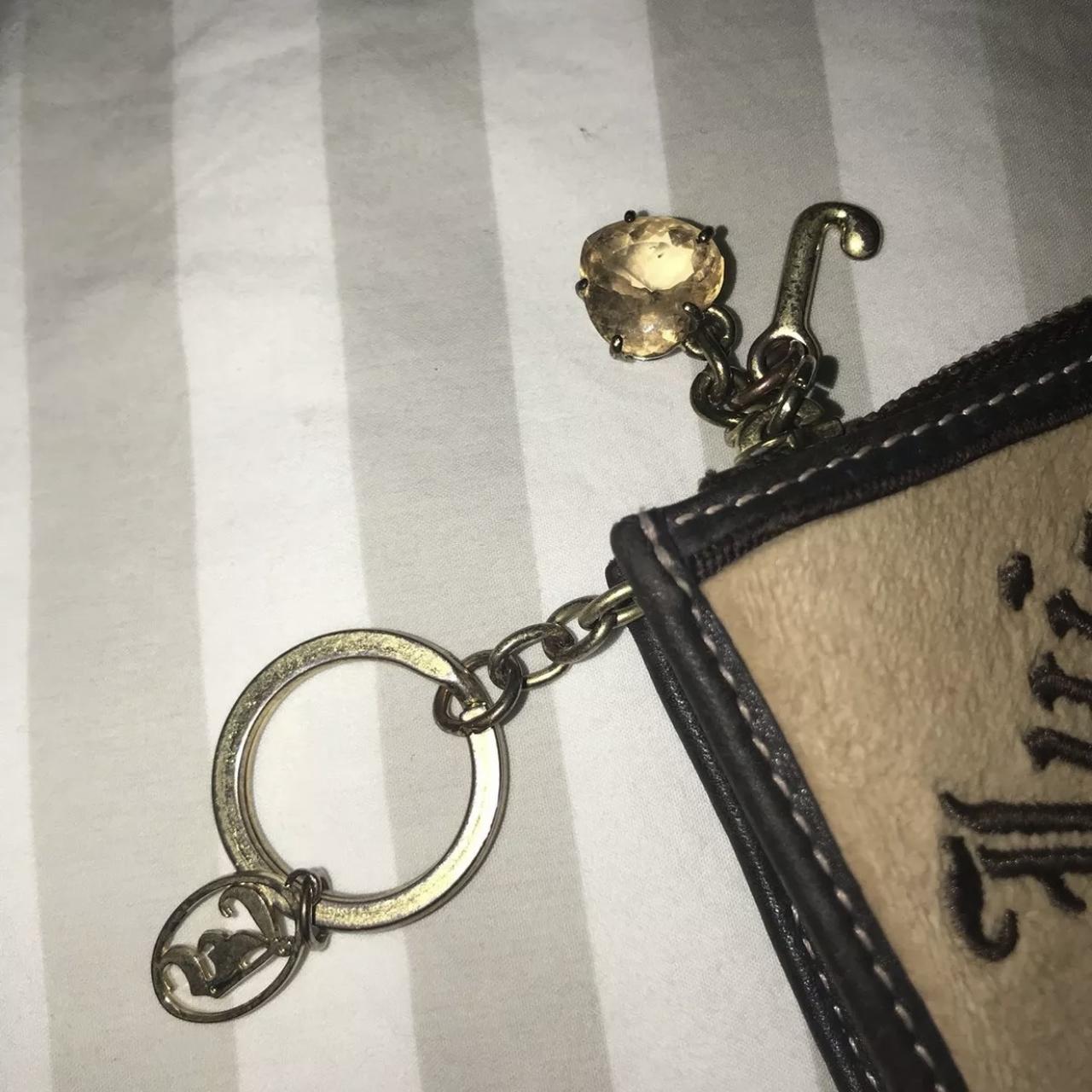 Juicy Couture coin purse keychain purse Velour