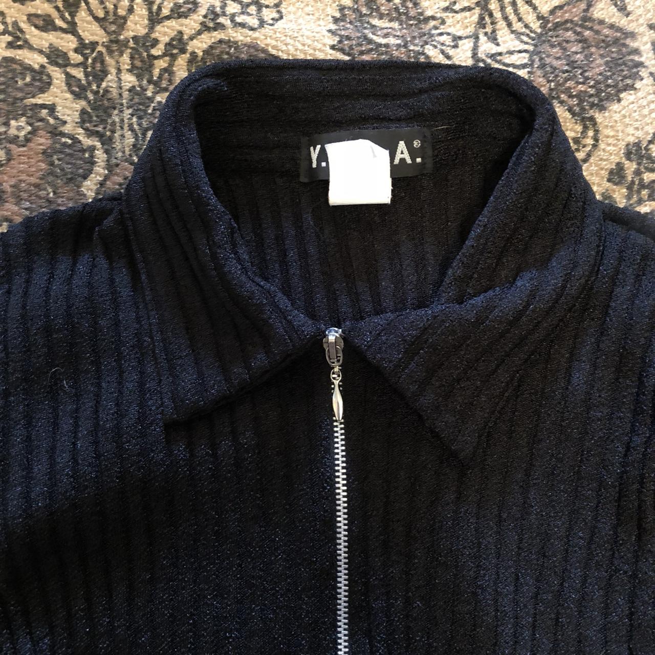 Early 2000s grunge top! Black and ribbed. Will fit... - Depop